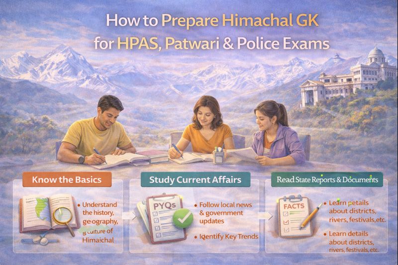 How to Prepare Himachal GK for HPAS, Patwari & Police Exams